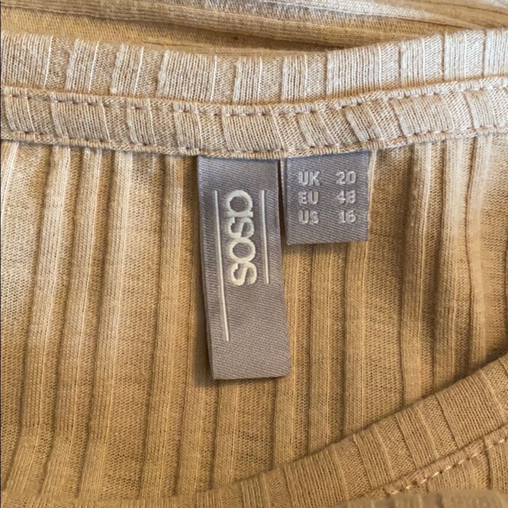 ASOS Ribbed Top with Side Slits - Picture 3 of 4